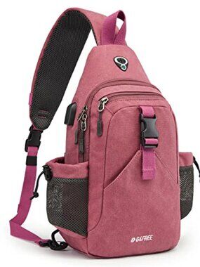 🆕 Sling Chest Bag Shoulder Backpack Crossbody Waterproof Canvas Daypack for